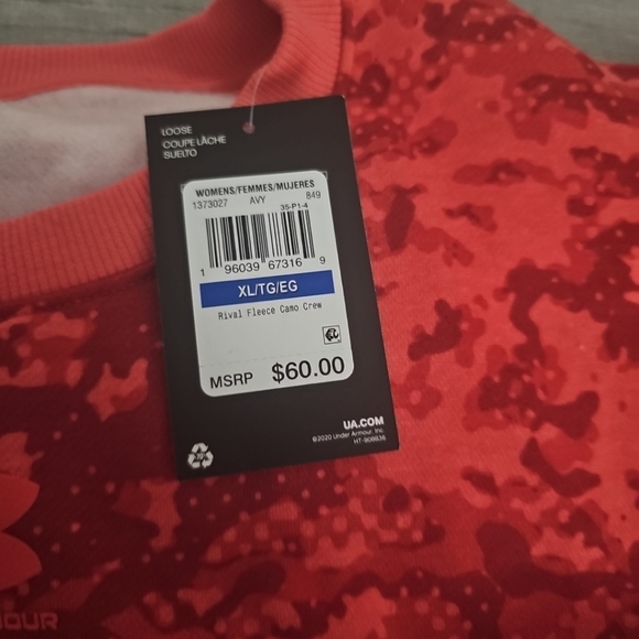 Under armour rival pink camo long sleve - Picture 5 of 7